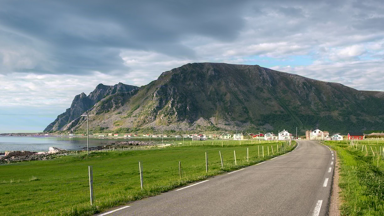 Nøss. Norwegische Landschaftsroute Andøya.