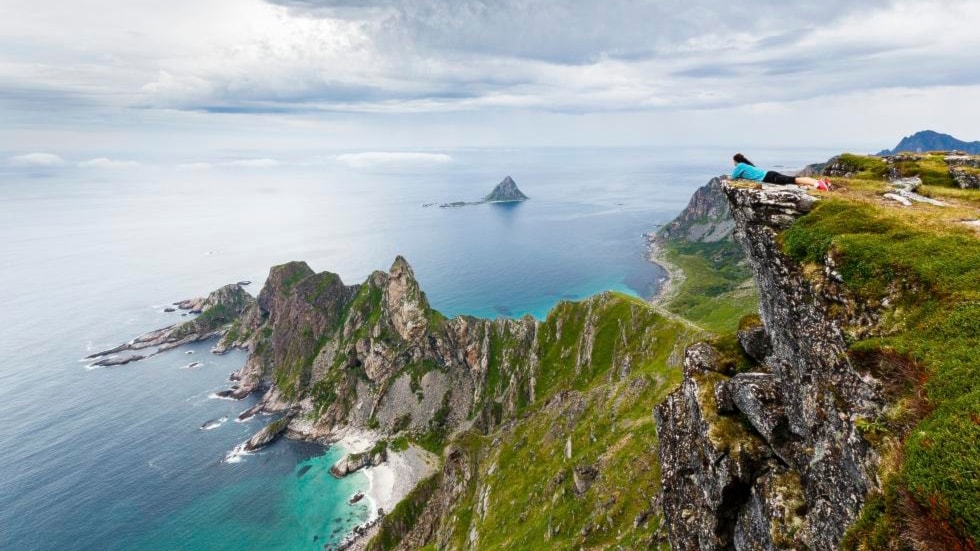 Måtinden, Bleik. Norwegische Landschaftsroute Andøya.