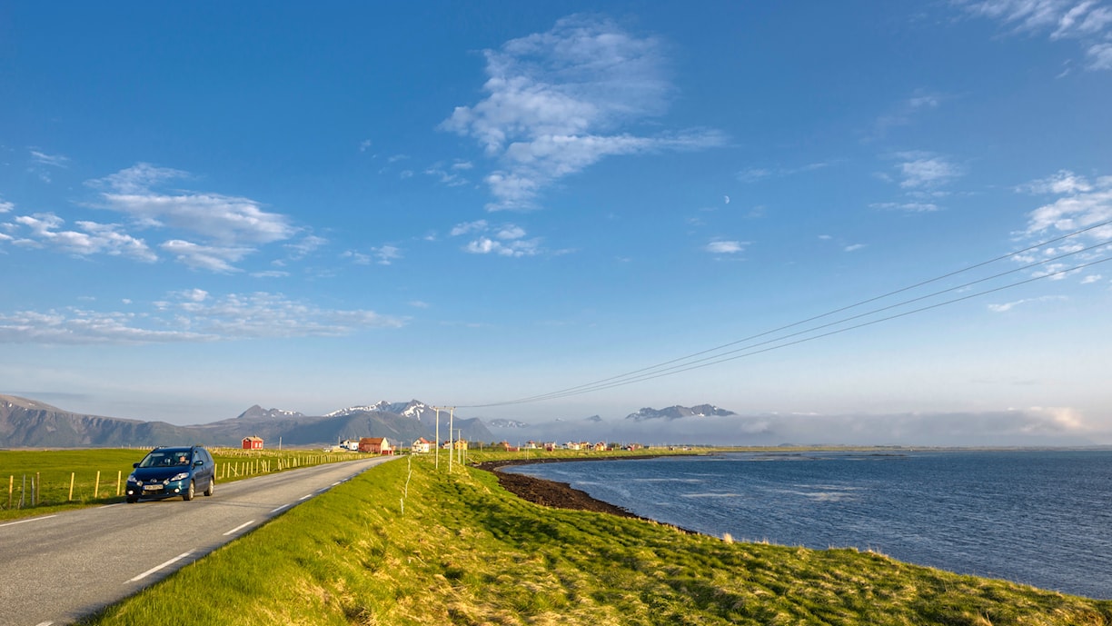 Nordmela. Norwegische Landschaftsroute Andøya.