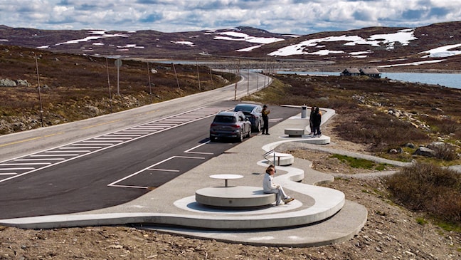 The rest area Ørteren at Hardangervidda.