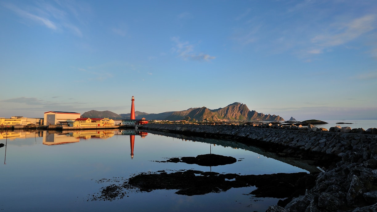 Andenes. Norwegische Landschaftsroute Andøya.