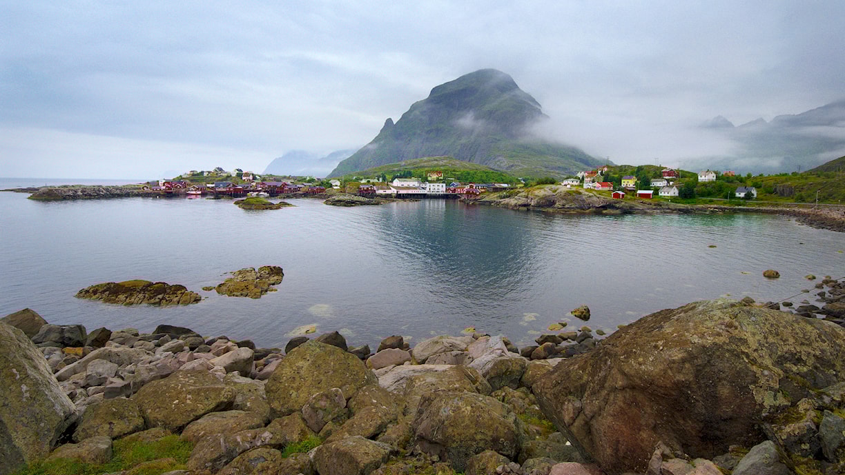 Å. Norwegische Landschaftsroute Lofoten.