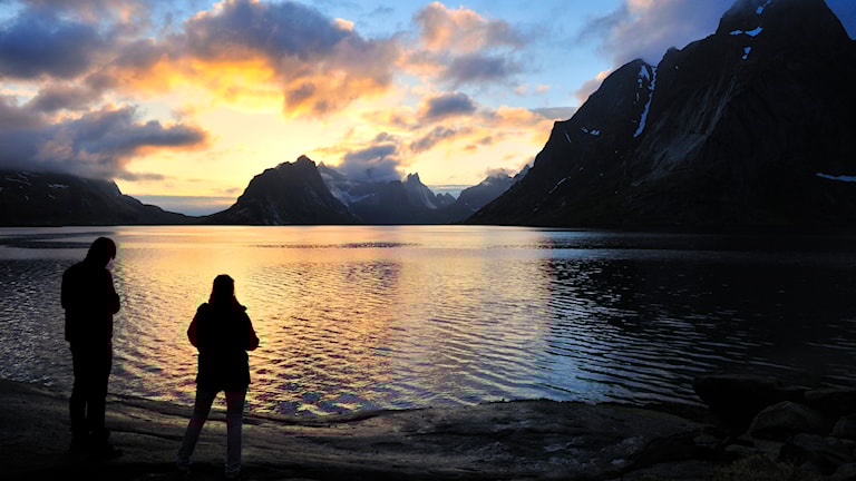 Kjerkfjorden, Norwegische Landschaftsroute Lofoten.