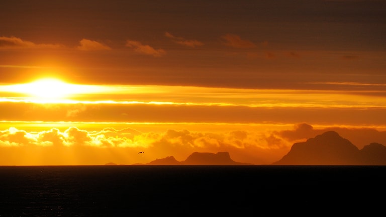 Straumnes, Laukvika. Norwegische Landschaftsroute Lofoten.