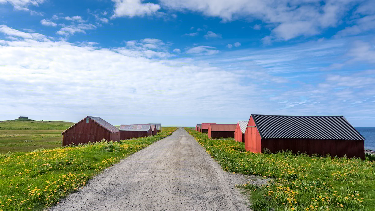 Eggum. Norwegische Landschaftsroute Lofoten.