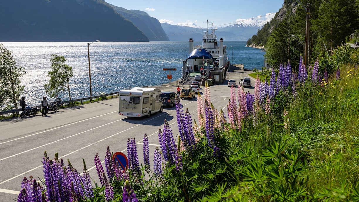 Linge. Norwegische Landschaftsroute Geiranger - Trollstigen.