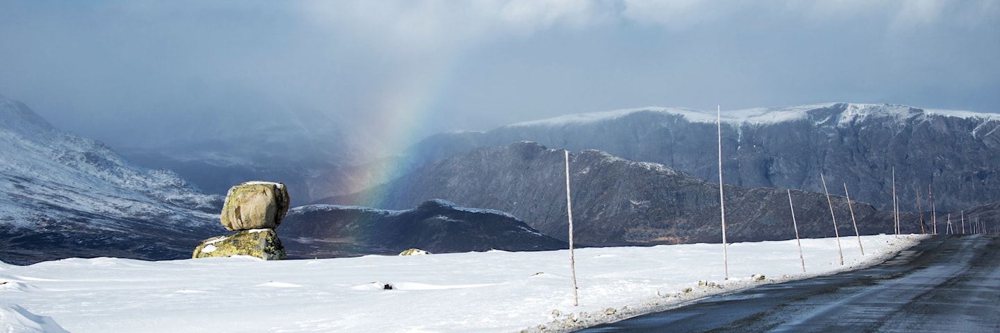 Mc auf der Landschaftsroute Valdresflye.