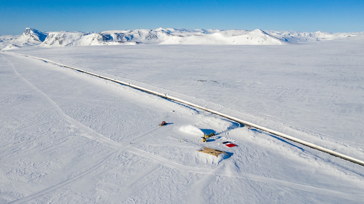 Flye 1389. Norwegische Landschaftsroute Valdresflye.