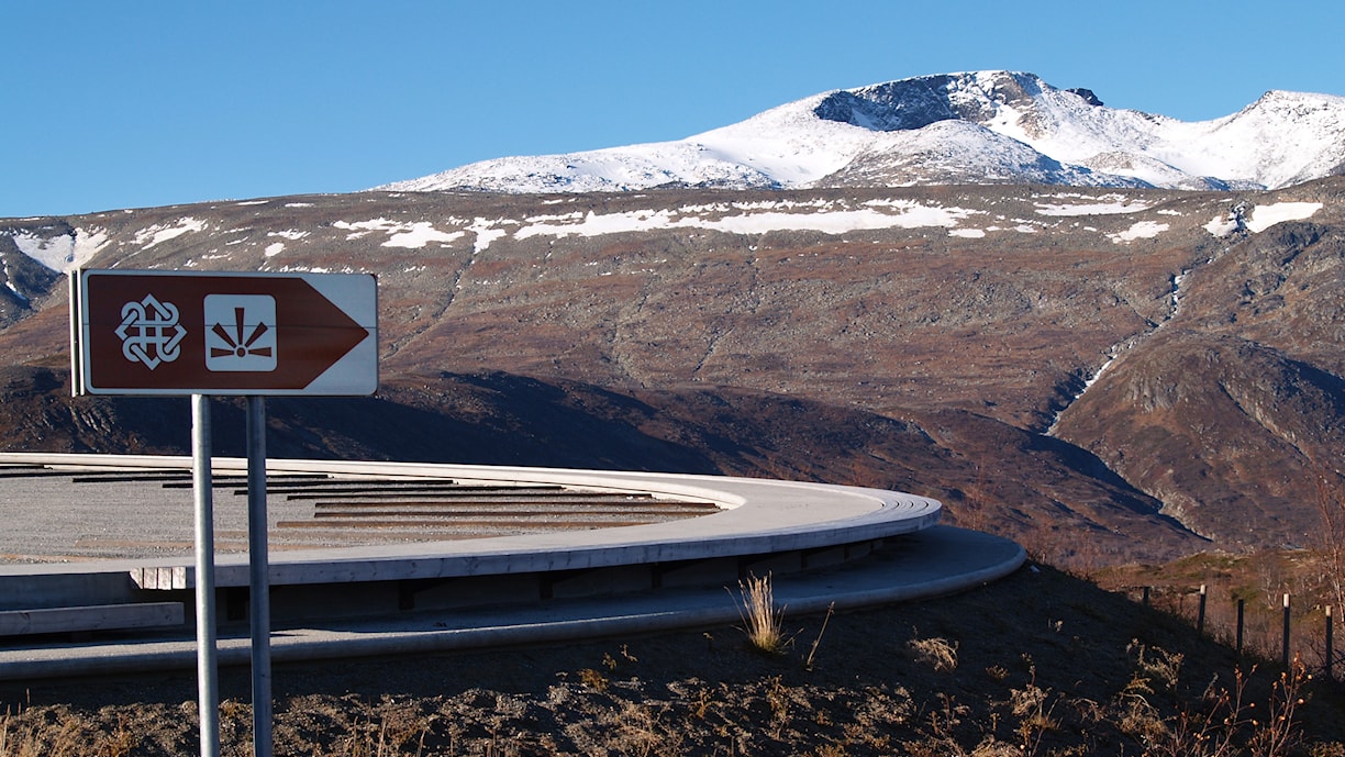 Steinplassen. Norwegische Landschaftsroute Valdresflye.