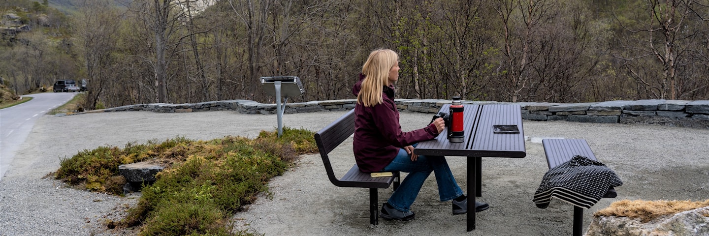 Sluppen rest area, Norwegian Scenic Route Aurlandsfjellet.